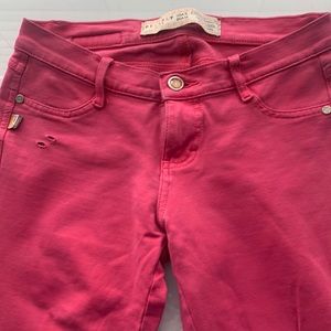 Beverly jeans stretchy pink boot cut
